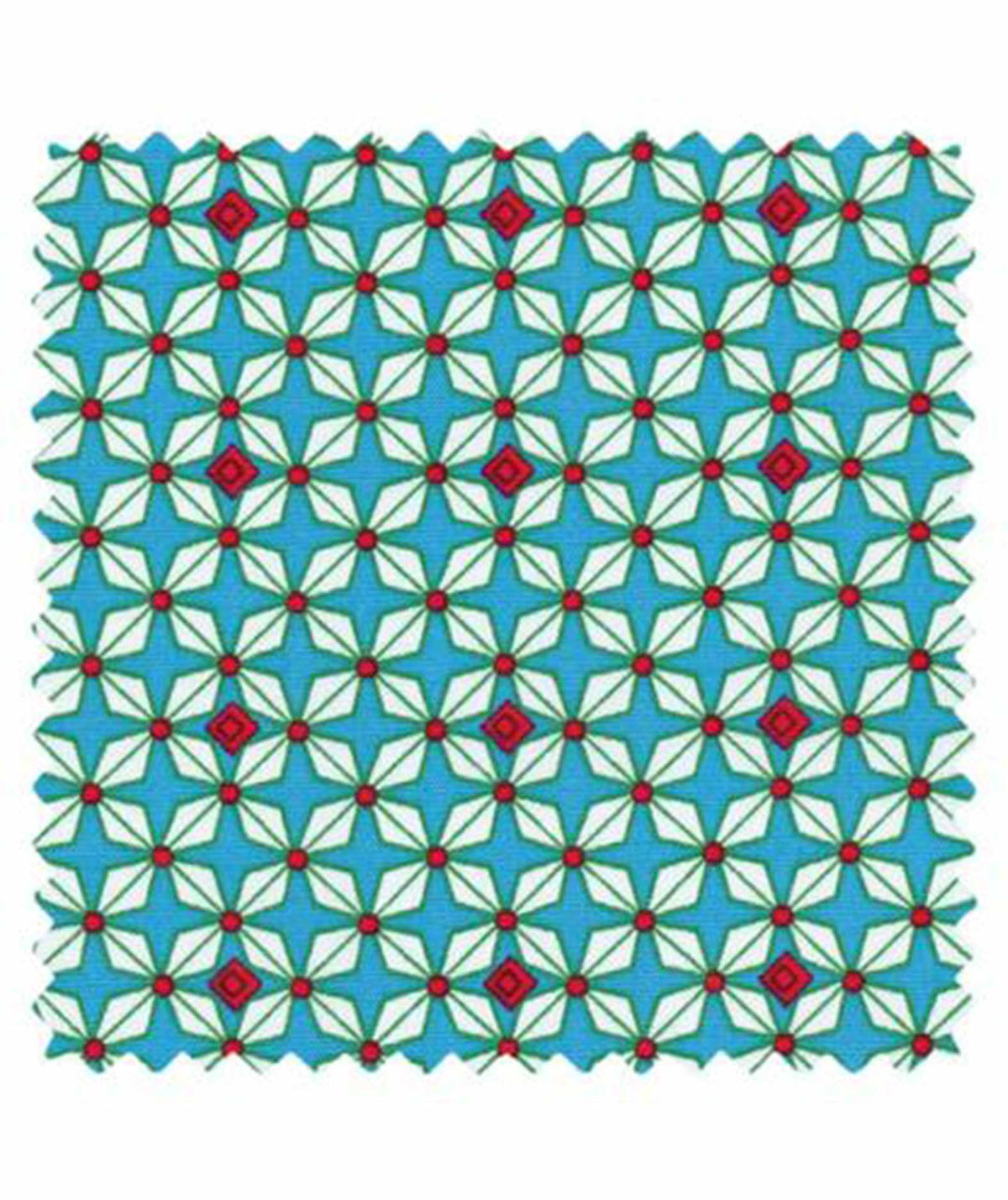 Coton imprimé Hélium bleu