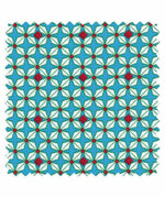 Coton imprimé Hélium bleu