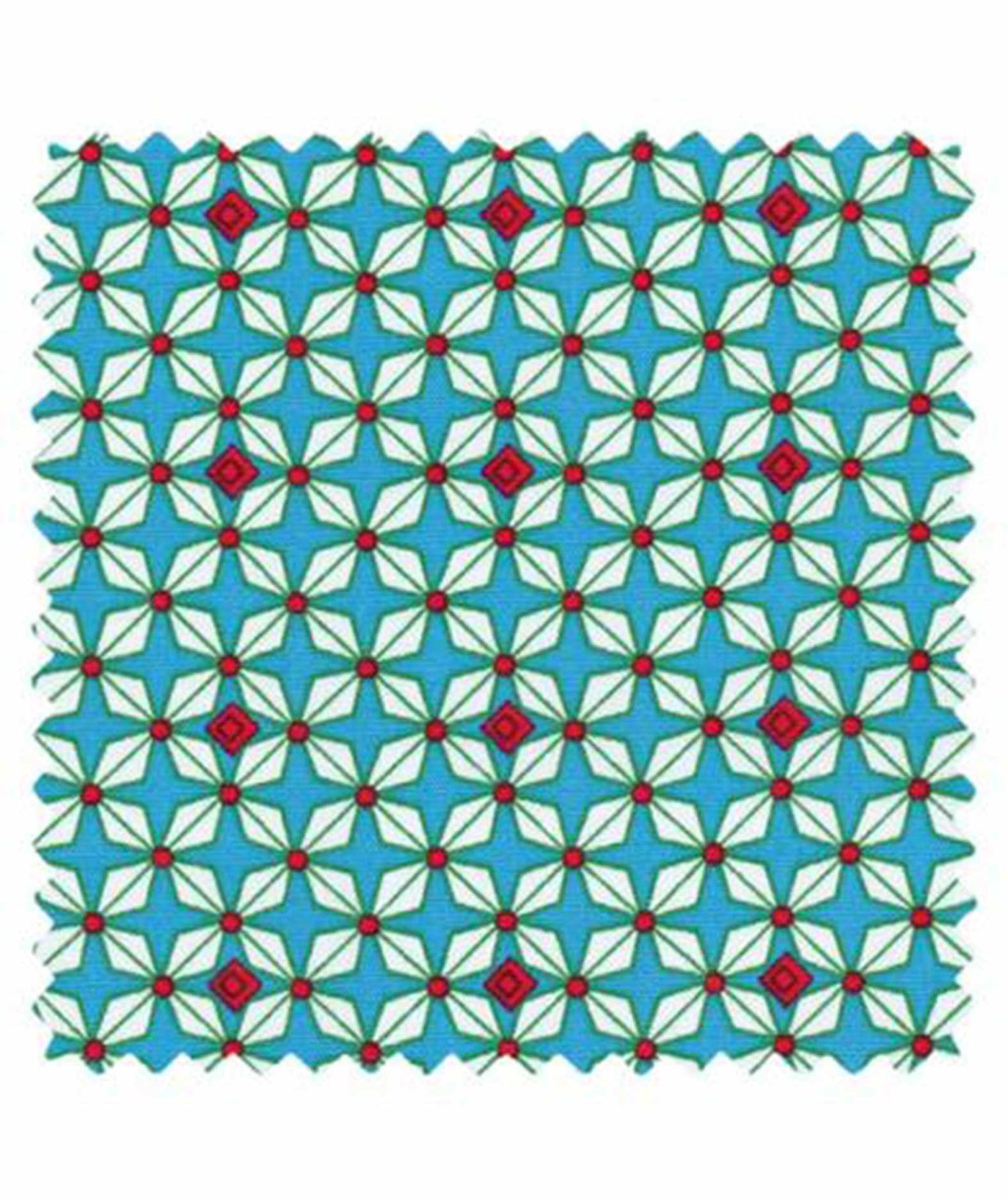 Coton imprimé Hélium bleu