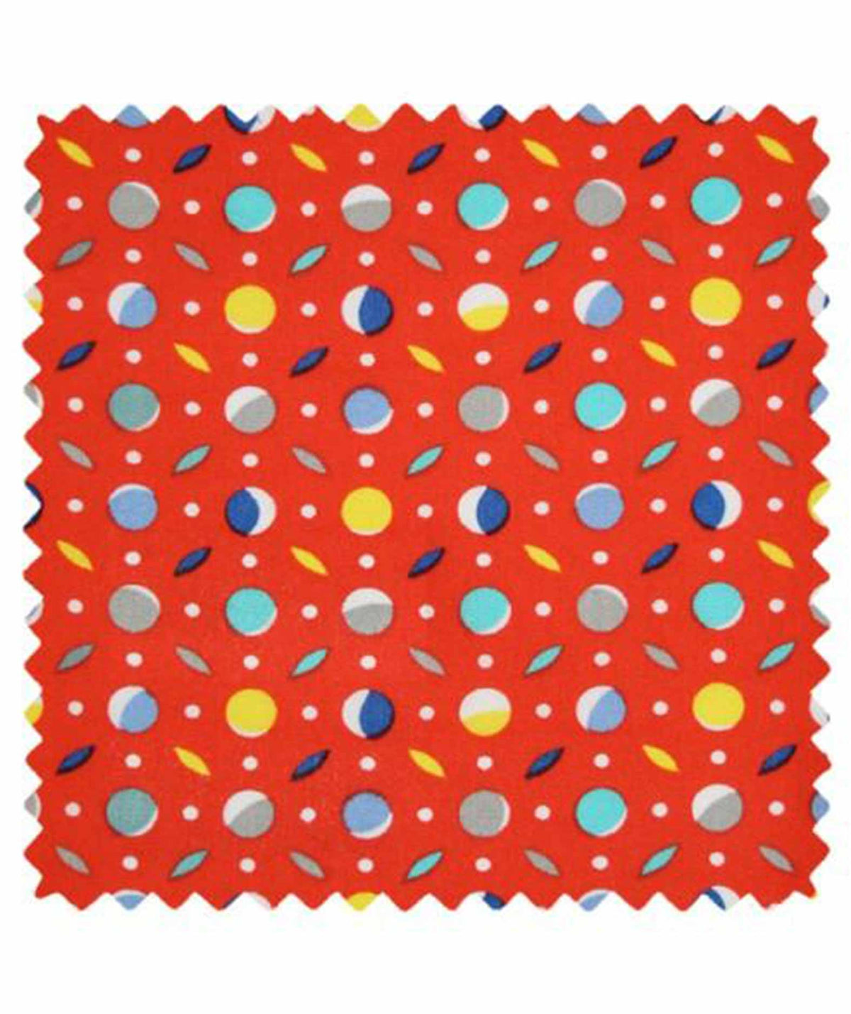 Coton imprimé Kiko rouge Petit Pan